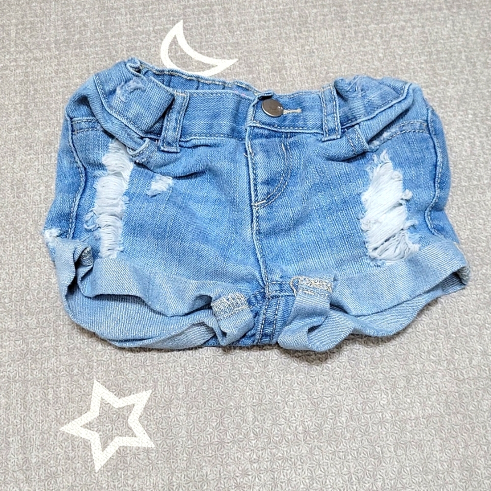 Distressed Jean Shorts
